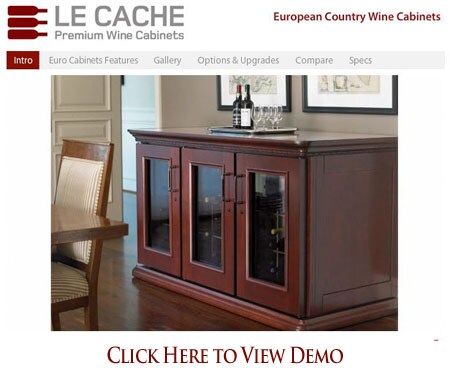 Le Cache Wine Credenza Euro Provincial Cherry 757 Iwa Wine